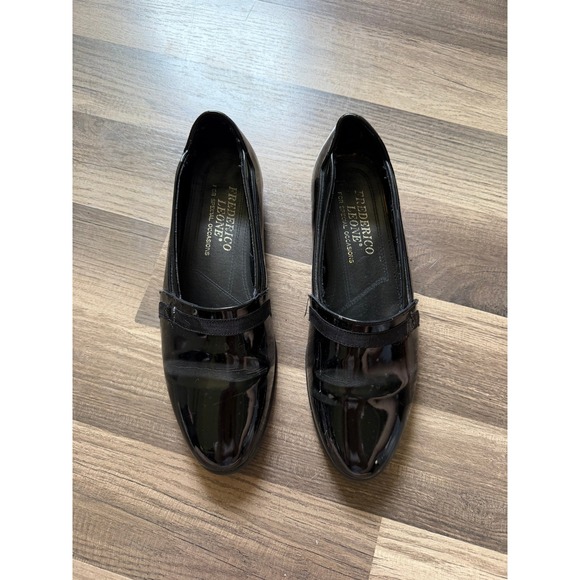 Frederico Leone Other - Frederico Leone Loafers Mens 9.5 Black Good Patent Formal Tuxedo Shoes